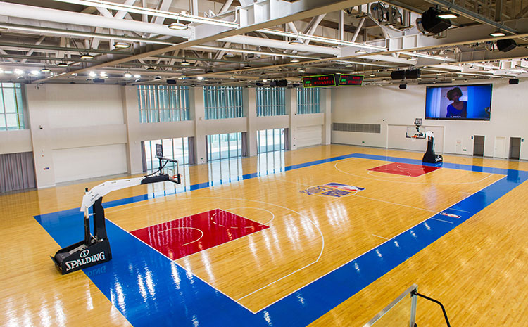 拼接板木地板籃球場安裝工藝