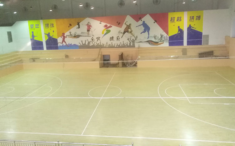 海南專用體育木地板打磨翻新